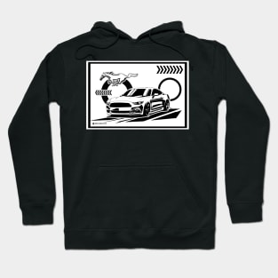 Ford Mustang pony GT Eco boost 2016 illustration graphics Hoodie